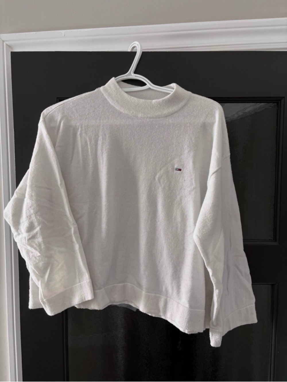Tommy Hilfiger Off-White Mock Neck Sweatshirt